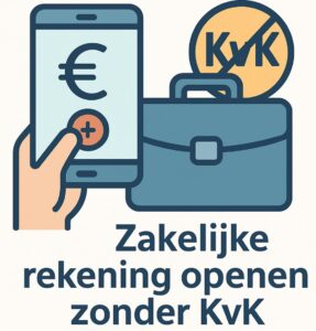 Zakelijke rekening openen zonder kvk
